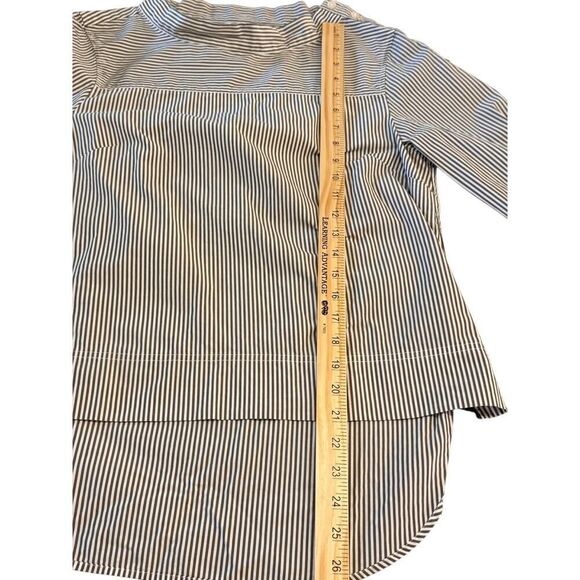 J.Crew Women’s Striped Button Shoulder Long Sleeve Cotton Top Size 6 EUC preppy - Picture 7 of 10